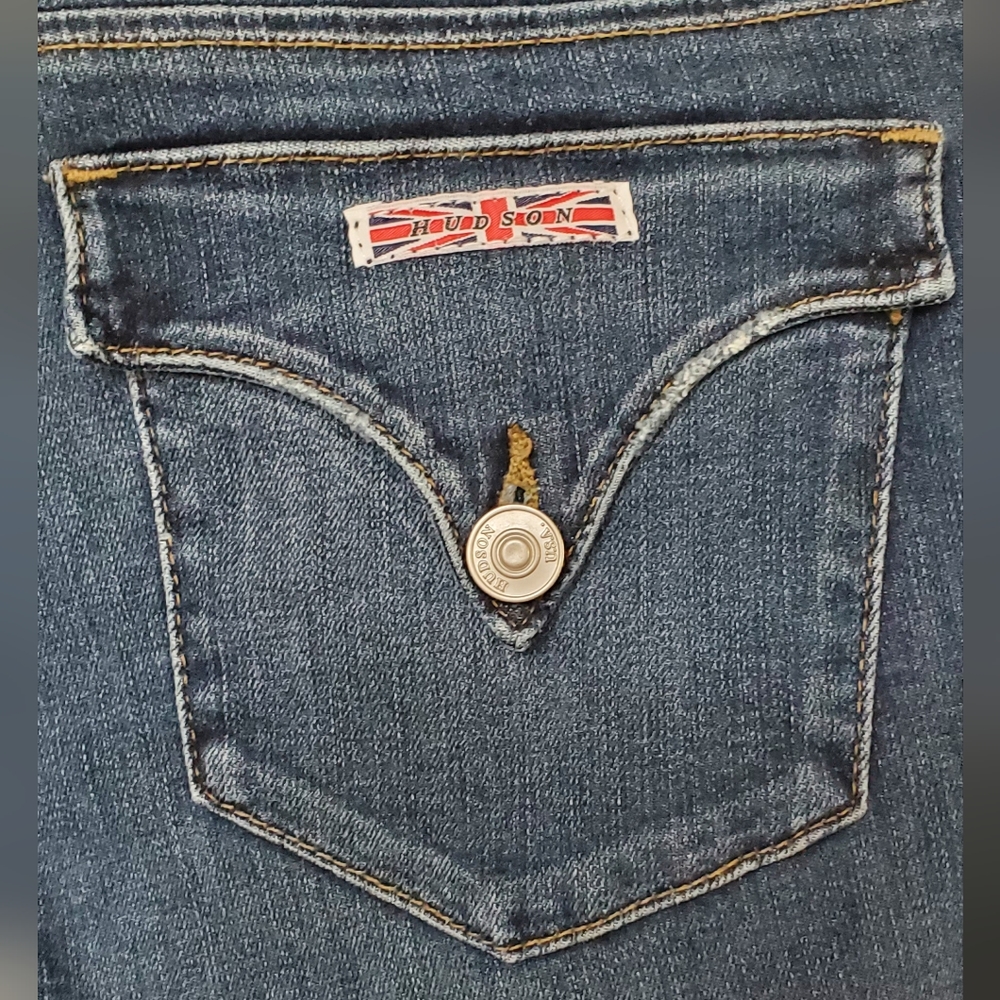 Hudson Collin Midrise Skinny Jeans in Journee - Picture 6 of 8
